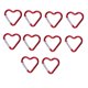 thumbnail image 1 of 10 mosquetones con forma de corazón para llavero, bonitos mosquetones de aluminio para escalada, hamacas, correas de perro, portabotellas y llaves., 1 of 8