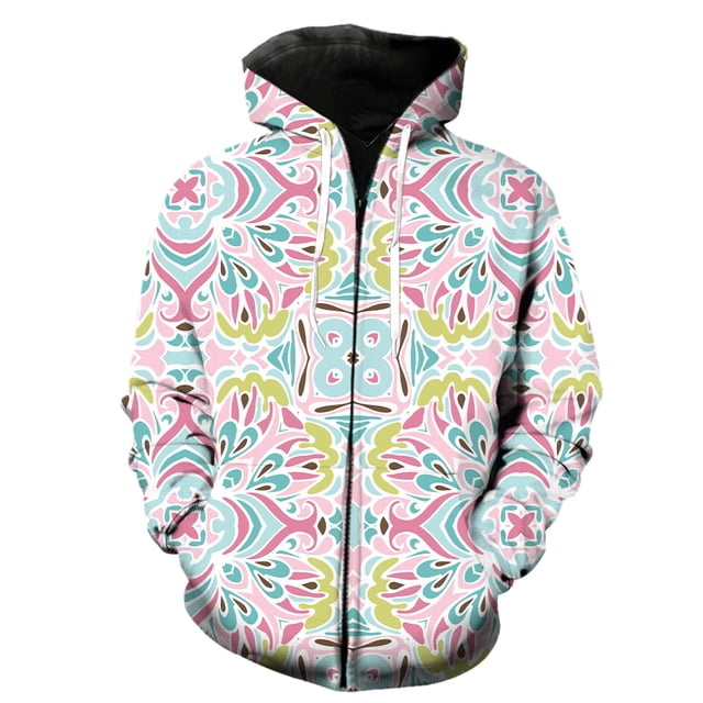 Sudadera con capucha y cremallera estilo nacional retro para hombre, estilo Harajuku, de manga larga, a la moda, informal, de gran tamaño, divertida y genial para primavera.