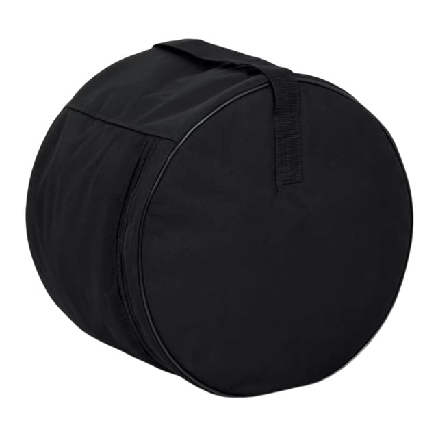 Bolsa de almacenamiento para bombo, portátil, impermeable, con asa de transporte, para instrumento de percusión, de tela Oxford negra, funda para 62 cm x 55 cm