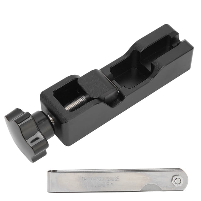 Herramienta para medir la distancia entre bujías con calibre de espesores universal para bujías NGK 5671A de 10 mm, 12 mm, 14 mm y 16 mm, color negro