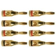 thumbnail image 4 of MasteelfCA 8 Pcs Câble Audio Musical Plaqué Or 4MM Connecteur Banane, 4 of 7