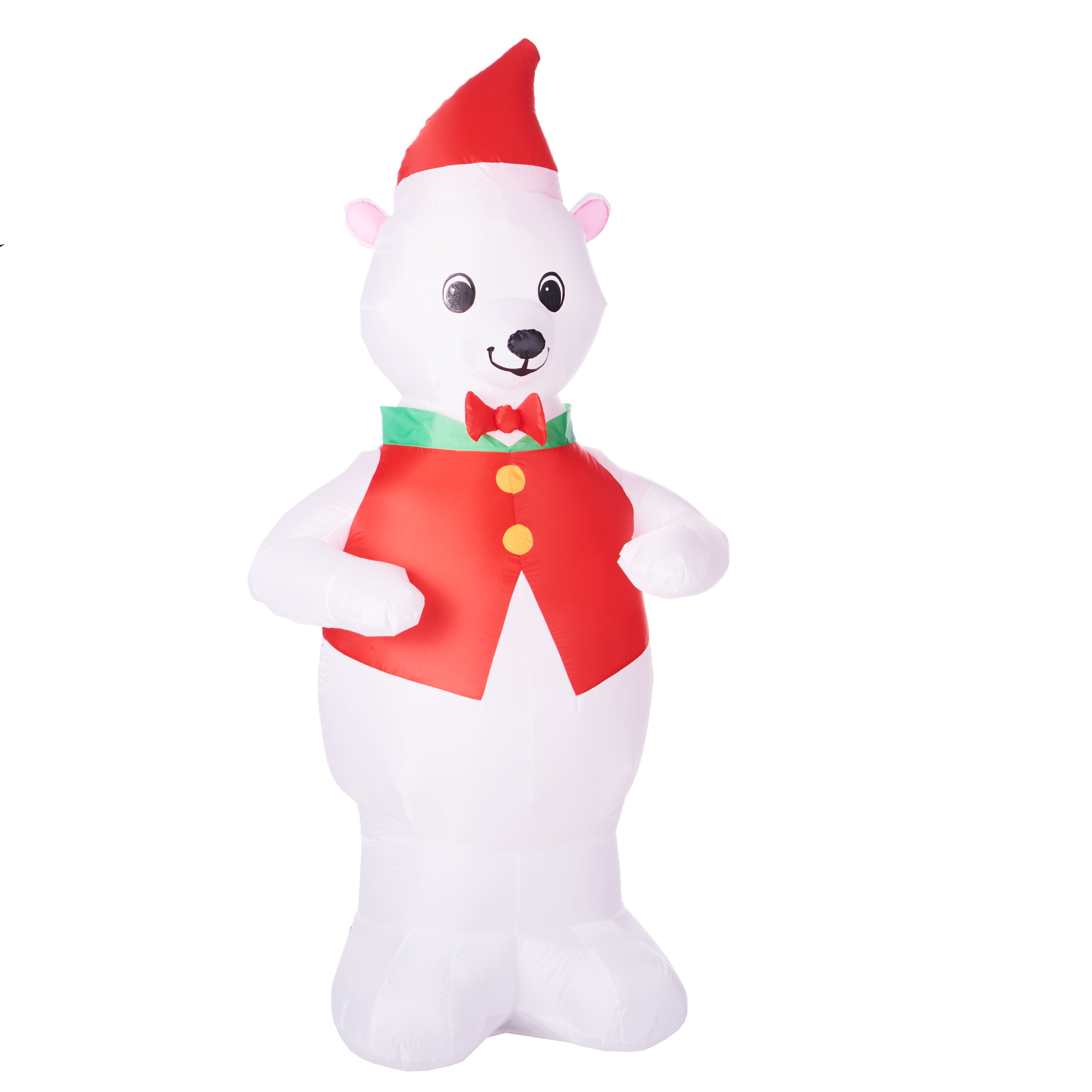 Holiday Time Inflatable Polar Bear, 7 Feet - Walmart.com