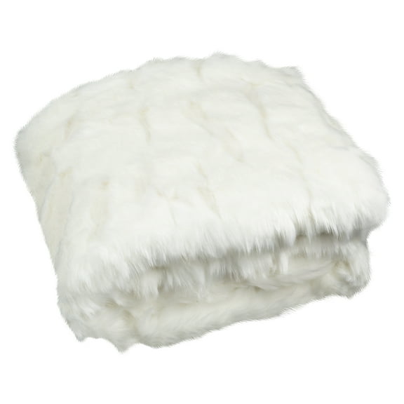 Safavieh Textured Solid Faux Fur Throw