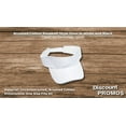 thumbnail image 4 of 10 Brushed Cotton Sandwich Visors Set - Unconstructed, Velcro closure - White Black, 4 of 5