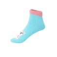 thumbnail image 3 of Girls Micro Cozy Character Socks, 3 Pack, Soft Plush Whimsical Pattern Socks, LT PINK, M/L, 3 of 17