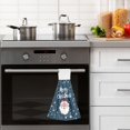 thumbnail image 4 of Yayeee Kitchen Hanging Hand Towels Set of 2 with Loop Bathroom Absorbent Tie Towel, Christmas Santa, 4 of 7