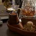 thumbnail image 6 of Elegant Walnut Wooden Ashtray with Cork Knocker - Dual Use for Home and Office - Stylish Wooden Stand and Holder, 6 of 8