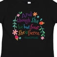 thumbnail image 4 of Inktastic 4th Birthday She is Fierce 4 Year Old Girl Girls Toddler T-Shirt, 4 of 5