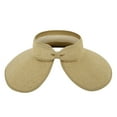 thumbnail image 3 of Cheers.US Women Sun Visor Hats Beach - Foldable Roll Up Wide Brim Bowknot Summer Straw Hat Cap Cruise wear for Womens, 3 of 3