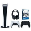 Sony Playstation 5 Digital Edition Console with Extra Black Controller, Black PULSE 3D Headset and Surge FPS Grip Kit With Precision Aiming Rings Bundle