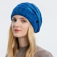 thumbnail image 2 of BWASD Lightweight Knitted Beanie for Men & Women Thin Breathable Skull Cap Cuffed Uni Stretchy Outdoor Running Casual Hip Hop Slouchy Ski Hat Blue, 2 of 5
