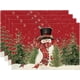 thumbnail image 2 of Artoid Mode - Manteles individuales navideños para mesa de comedor, 12.0 x 18.0 in, diseño de pájaros de invierno, Navidad, vacaciones, rústico, vintage, Acción de Gracias, lavable, juego de 4, 2 of 4