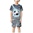 thumbnail image 5 of Gubotare Pjs for Boys Short Sleeve Pajamas for Boys Fun Baseball Short Sleeves 2-Piece PJs Set Kid Comfy Sleepwear 9T 10T (Dark Gray,9-10 Years), 5 of 6