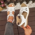 thumbnail image 2 of ShiShine Wedge Sandals for Women Dressy: Comfortable Walking Summer Low Platform Ankle Strap Open Toe Casual Dressy Sandal, 2 of 9
