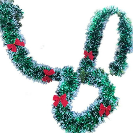 Image of ZTGD 200cm Christmas Bowknots Balls Garland Tree Ornament Mall Bar Party Supplies
