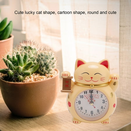 Cute Cartoon Cat Alarm Clock, Accurate Timekeeping Digital Display, Ideal For Kids Bedrooms