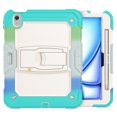 thumbnail image 2 of for iPad Pro 11 inch (2022/2021/2020/2018) Case, 3in1 Heavy Duty Shockproof Tablet Case with Stand, Shoulder Strap, Rainbow Blue, 2 of 7