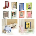 thumbnail image 2 of YIGSECU Modern Acrylic Picture Photo Frame Holder Clear and Colored Acrylic Photo Storage Frame, 2 of 20