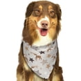 thumbnail image 5 of Dog Bandanas, Cartoon Cute Deer Stars Adjustable Dog Scarf Triangle Bib Handkerchief Accessories for Small Medium Large Dogs, Cats, Pets, 5 of 6