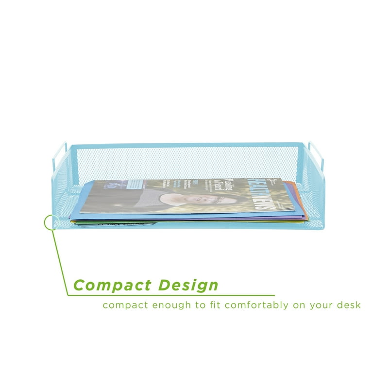 Mind Reader Stackable Metal Mesh Tray and Desk Document Organizer