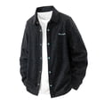thumbnail image 2 of Blusa y camisa de manga larga con cuello vuelto para hombre, blusa informal a cuadros a la moda con botones y cuello vuelto, blusa de poliéster para hombre, 2 of 8