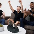 thumbnail image 3 of Fjärrkontrollhållare med 5 fack, PU-läder organiseringsförvaringslåda för TV-fjärrkontro, 3 of 5