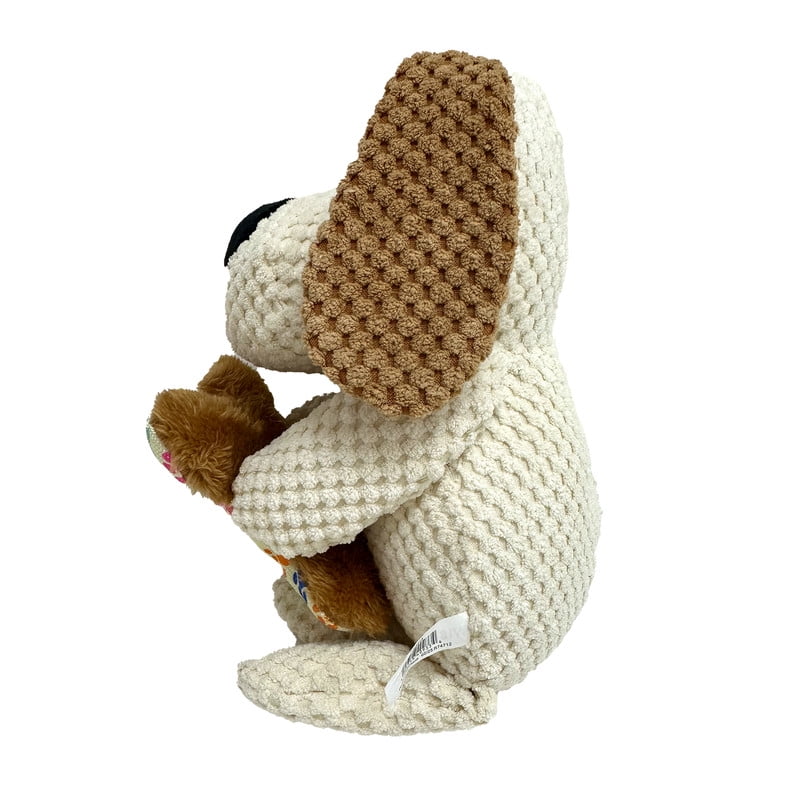 Vibrant Life Tough Buddy Dog with Bone Dog Toy, Chew Level 4