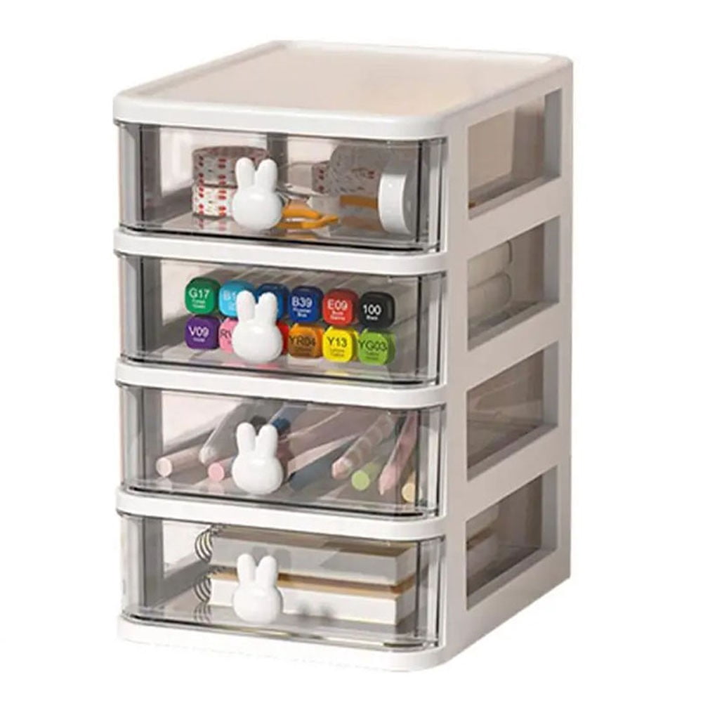 linyes Desk organizer with drawer, cute desk accessories, space saving stationery box