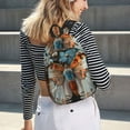 thumbnail image 5 of Lsque Butterfly and Bloom Beauty Pattern Canvas Daypack, Durable Backpack, High-quality Versatile Backpack,Vintage Compact Backpack-Small, 5 of 6