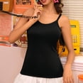 thumbnail image 2 of JULMCOMO Tank Tops for Women Scoop Neck Spaghetti Strap Slim Fit Comfy Camisole Tops Sleeveless Summer Casual Camisoles Black L, 2 of 5