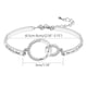 thumbnail image 2 of Fiudx Pulsera de La Amistad, Joyería de Cobre y Símbolo de Corazón, Dije de Amor Ajustable, Cita Grabada "Unión Entre Hermanas", Regalo para Ocasiones Especiales, Accesorio para Mujer, Acabado En Oro, 2 of 2