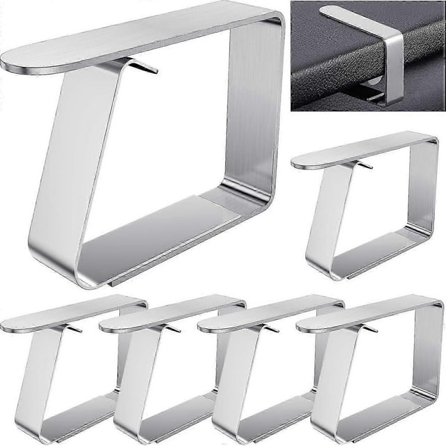 Pieces Stainless Steel Outdoor Tablecloth Clips, Outdoor Tablecloth Clip 5 x 6 cm, Adjustable Tablecloth Clips