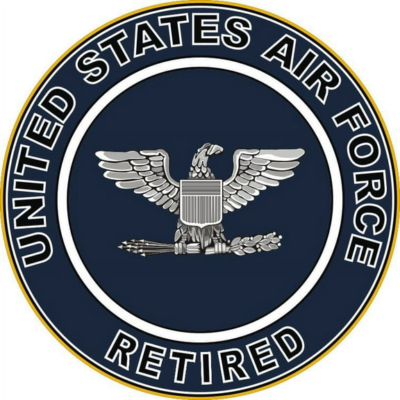 3.8 Inch U.S. Air Force Retired Colonel Decal Sticker