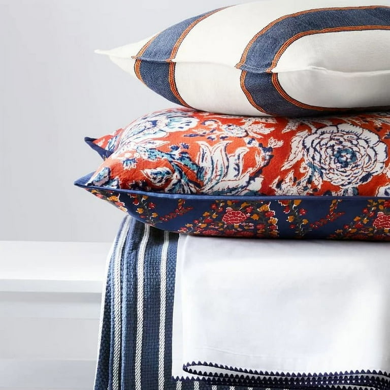 Ralph Lauren RED/BLUE Tessa Floral Comforter Set, US King Size