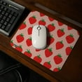 thumbnail image 2 of Cute Strawberry Strawberries Pattern Sketchy Low Profile Thin Mouse Pad Add a Burst of Color to Your Desk Ideal for Office or Home Use Fun and Functional Mousepad, 2 of 3