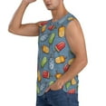 thumbnail image 3 of Pofeuu Fruit Ice Cream Print Men's Muscle T-Shirt, Sleeveless, Muscle Tank, Classic Muscle Tee Top For Men Casual Sleeveless Muscle T-Shirt Trendy Clothes-Large, 3 of 7