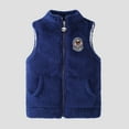 thumbnail image 5 of Fesfesfes Girls Winter Jacket Toddler Kids Baby Boys Girls Cute Solid Color Flannel Vest Pocket Zipper Keep Warm Vest Coat Holiday Saving, 5 of 6