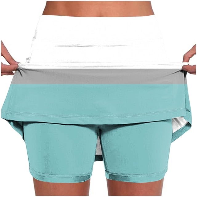 Pantalones Cortos Atléticos de Mujer de Cintura Alta Pantalones Ligeros de Impresión Delgados con Bolsillos