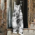 thumbnail image 2 of Kmdttou 2025 New Women Fashion Plus Size Print Sleeveless Two Pocket Casual Overalls Jumpsuit Jumpsuit Pants,S-5XL, 2 of 5
