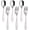Dog & Bunny x 6, variant on Exzact Children's Cutlery Stainless Steel 6pc - 3 x Forks, 3 x Dinner Spoons - Dog & Bunny Engraved