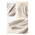 thumbnail image 4 of Asgosdo Womens Summer Cotton Linen Tops Short Sleeve Crew Neck Loose Fit Shirts Comfy Soft Lounge Blouses, 4 of 5