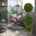 thumbnail image 5 of FYHALE 2026 New 3FT Artificial Ball Boxwood Trees, UV Resistant & Weatherproof Outdoor Fake Plants for Low Maintenance Indoor, Garden & Patio, 5 of 6