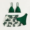 thumbnail image 3 of Kids Girls Cute Floral Bikini Bathing Suit with Beach Skirt 3 Piece Swimsuits for Big Girls 8-13 Years, 3 of 6