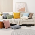 thumbnail image 3 of Throw Pillow Covers,Soft Corduroy Striped Square Pillow Covers for Couch Living Room Bed Sofa, Modern Farmhouse Boho Home Decor（18x18 Inch,2 Pcs）, 3 of 6