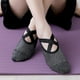 thumbnail image 5 of 3 pares de calcetines, zapatos de baile, calcetines de agarre con masaje para el hogar, gimnasio, barra, Rosa Gris Negro, 5 of 9