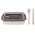 thumbnail image 2 of Lonchera Bento Envase de Comida para el Almuerzo de Acero Inoxidable Contenedores de Almuerzo Aislados Caja Bento Contenedores de Almacenamiento de Alimentos para Estudiantes ANGGREK Otros, 2 of 8