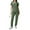 18# Army Green, variant on Scrubs for Women Set Stretch Fit Scrub Top & Jogger V-Neck Pants Medical Nurse Uniforms Set Multi Pocket Army Green L
