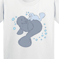 thumbnail image 4 of Inktastic Cute Manatees with Bubbles Youth T-Shirt, 4 of 5