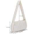 thumbnail image 6 of Quilted Puffer Handbag Padded Puffy Purse for Women Lightweight Cotton Padding Hobo Bag Shoulder Purse, 6 of 6
