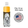 thumbnail image 4 of White Standard Poodle Candy Corn Halloween Ultra Hugger for slim cans, 4 of 6